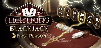 First Person Lightning Blackjack